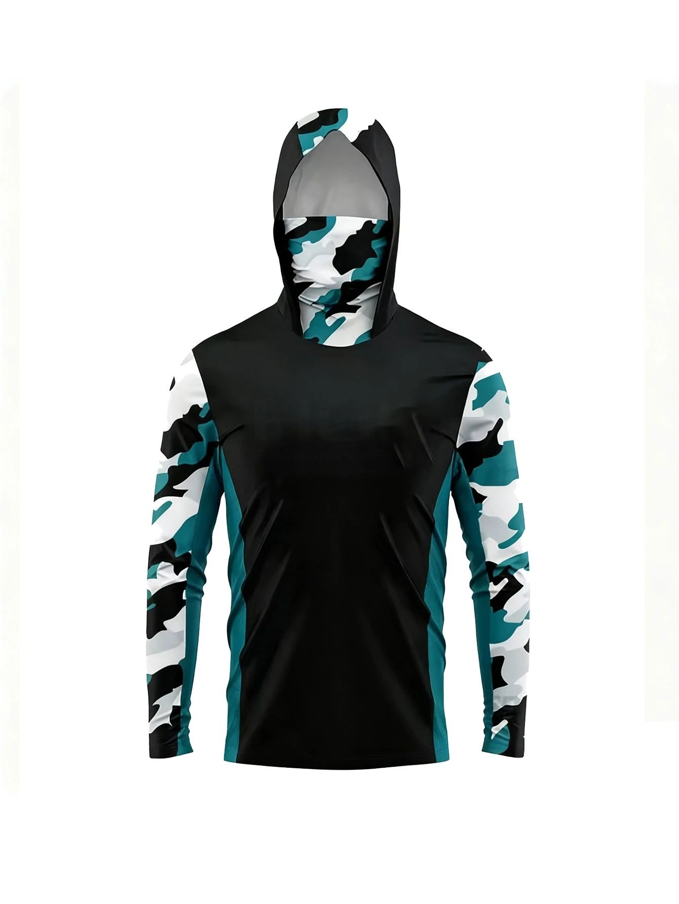 Fishing Hoodie - Outdoor Men Fishing Hooded Shirt Protection